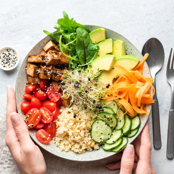 Bunte Bowl mit viel Gemüse